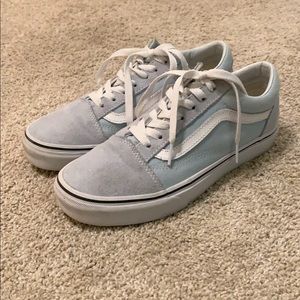 Light Blue old skool vans